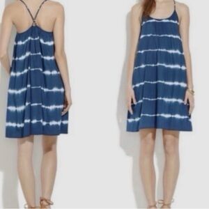 Madewell Navy Tie-Dye Mini Dress